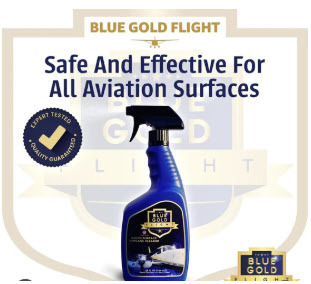 Blue Gold Flight aviation-grade aircraft cleaner